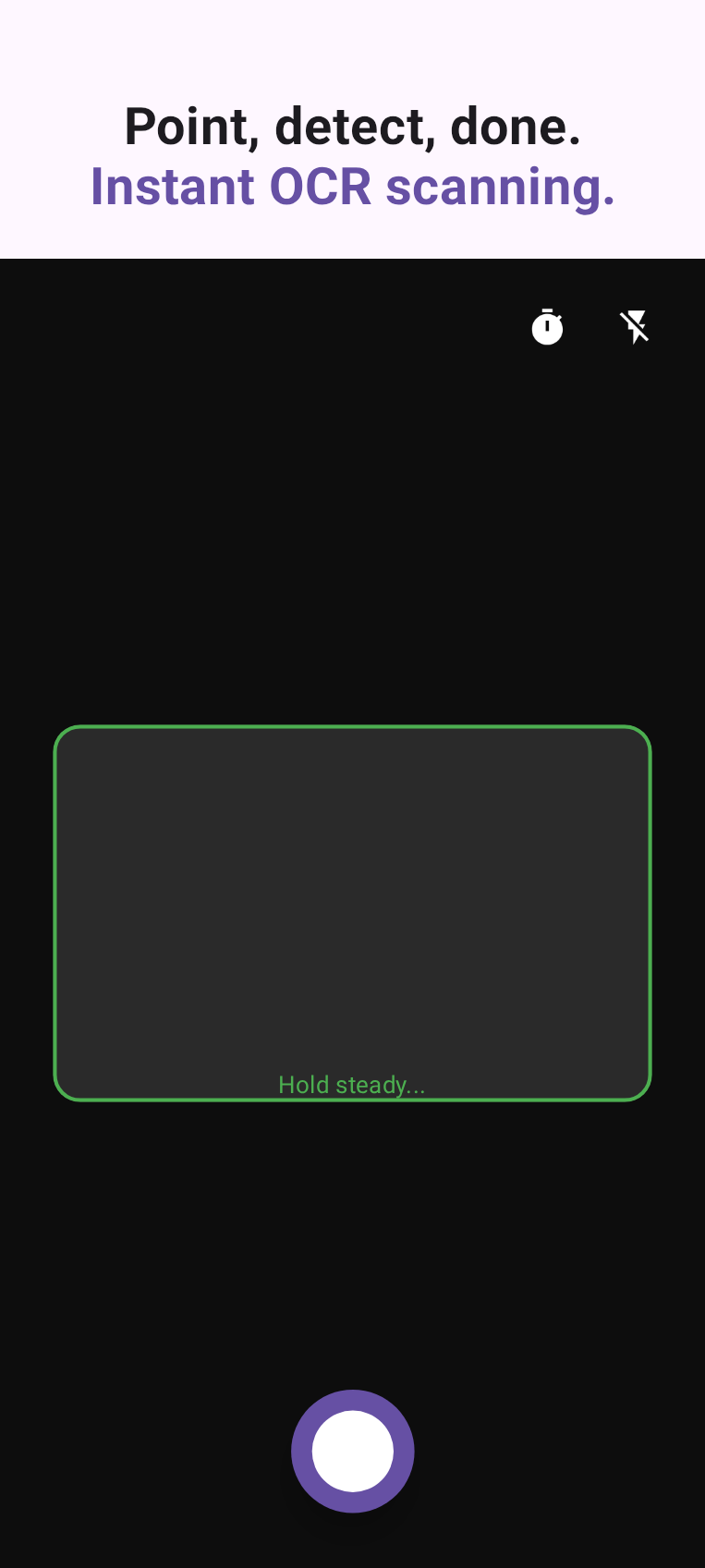 ID Scanner camera scanning an ID card